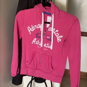 Pink Aeropostale hoodie.
